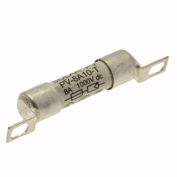 Bussmann. Предохранитель, высокая скорость, 8 A, DC 1000 V, IEC60269-6 type A, 10 x 59 mm, gPV, UL PV, IEC, UL - PV-8A10-T