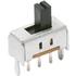 C&K. Switch Slide ON ON SPDT Side Slide 0.1A 12VDC 10000Cycles PC Pins Bracket Mount/Through Hole Bulk - OS102011MA1QN1C