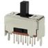 C&K. Switch Slide ON ON ON DP3T Top Slide 0.3A 30VDC PC Pins Thru-Hole Bulk - SS23E06G5