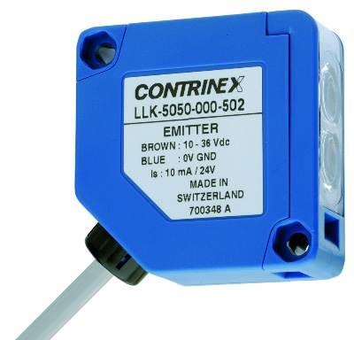 Contrinex. Фотоэлектрический датчик: LLK-5050-010-502