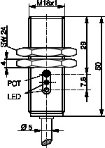 Contrinex. Фотоэлектрический датчик: LLK-1181L-004