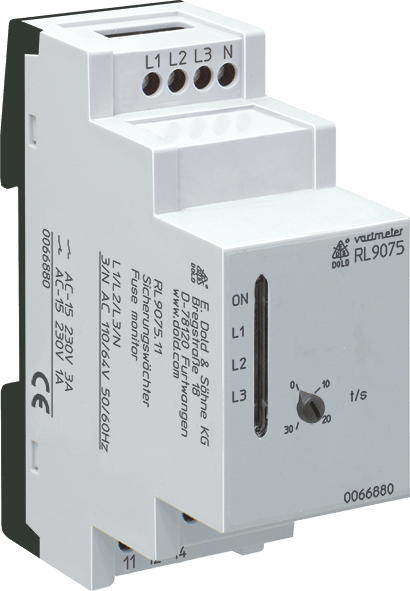 Measuring relays for main monitoring