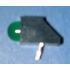 Everlight Electronics. LED Uni-Color Green 565nm 2-Pin Box - A93B/G
