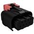 FCI. Conn Housing RCP 8 POS 1.27mm Crimp ST Cable Mount Black Bulk - 10155470-A008LF