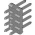 FCI. Conn Unshrouded Header HDR 8 POS 2mm Solder ST Top Entry Thru-Hole Minitek® Bulk - 57102-S06-04LF