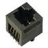 90598-001LF FCI Conn Modular Jack F 8 POS 2.54mm Solder ST Thru-Hole 8 Terminal 1 Port Cat 3