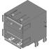 72309-7014RLF FCI USB 2.0, Input Output Connector, Double Deck Receptacle, Type A, Through Hole, Right Angle, 8 Positions