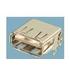 FCI. Conn USB 2.0 Type A RCP 4 POS 2mm/2.5mm Solder RA Thru-Hole 4 Terminal 1 Port T/R - 87520-0010ALF