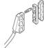 FCI. Connector Accessories Locking Frame Polyphenylene Oxide Black Box - 68347-001LF
