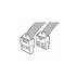 FCI. Connector Accessories Pierce Cover Polyester Black - 65190-001LF