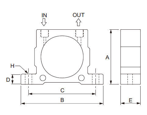 Пневматический вибратор с ударным поршнем шариковый ротационный BV series FineTek Co., Ltd.