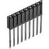 Fischer Elektronik. Conn Socket Strip SKT 3 POS 2.54mm Solder ST Top Entry Thru-Hole - BL 9 03