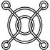 Fischer Elektronik. Thrml Mgmt Access Fan Guard 40mm Steel Wire - LAGI 40
