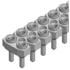 Fischer Elektronik. Low profile less than 2.7/3.1 mm above P.C.B. - with contact spring for 0.5 mm pins Solder and plug pin 0.76 mm - MK LP 218 30 G