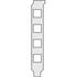 Fischer Elektronik. Brackets for PC PCI 4 x rectangle cutout - PCI 051 L