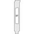 Fischer Elektronik. Connector Accessories Bracket Straight - PCI 077 O
