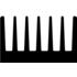 Fischer Elektronik. Heat Sink Passive Extruded Screw Mount Aluminum - SK 100 1000 AL