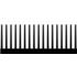 Fischer Elektronik. Heat Sink Passive Extruded SMD Aluminum 0.62K/W Black Anodized - SK 102 1000 SA