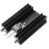 Fischer Elektronik. Heat Sink Passive TO-220/SOT-32/TO-3P Extruded Screw Mount Aluminum 9K/W Black Anodized - SK 104 50,8 STIS