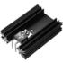 Fischer Elektronik. Heat Sink Passive TO-220/SOT-32/TO-3P Extruded Screw Mount Aluminum 14K/W Black Anodized - SK 104 25,4 LS