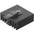 Fischer Elektronik. Heat Sink Passive TO-218/TO-220/TO-247/TO-248 Extruded Thru-Hole Aluminum 8K/W Black Anodized - SK126 25 2XM3