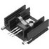 Fischer Elektronik. Heat Sink Passive TO-218/TO-220/TO-247/TO-248 Vertical Thru-Hole Aluminum 13.5K/W Black Anodized - SK 145 25 STC