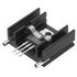 Fischer Elektronik. Heat Sink Passive Vertical Thru-Hole Aluminum 10K/W Black Anodized - SK 145 50 STC
