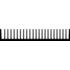 Fischer Elektronik. Heat Sink Passive Extruded Adhesive Aluminum 1K/W Black Anodized - SK 168 1000 AL