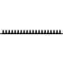 Fischer Elektronik. Heat Sink Passive Extruded Adhesive Aluminum 3.75K/W Black Anodized - SK 405 1000 AL