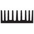Fischer Elektronik. Heat Sink Passive Extruded Adhesive Aluminum 3.6K/W Black Anodized - SK 406 100 SA