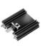 Fischer Elektronik. Heat Sink Passive TO-220/TO-3P Extruded Solder Pin 8.2K/W Black Anodized - SK 409 25,4 STC TO 220