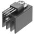 Fischer Elektronik. Heat Sink Passive TO-218/TO-220/TO-247/TO-248 Vertical Screw Mount Aluminum 18K/W Black Anodized - SK 437 35 STS