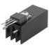 Fischer Elektronik. Heat Sink Passive TO-218/TO-220/TO-247/TO-248 Extruded Thru-Hole Aluminum 24K/W Black Anodized - SK 437 25 STS 2