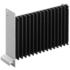 Fischer Elektronik. Heat Sink Passive Extruded Panel Mount Black Anodized - SK 44 100 SA