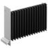 Fischer Elektronik. Heat Sink Passive Extruded Thru-Hole Aluminum 3.1K/W Black Anodized - SK 44 1000 AL