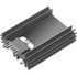 Fischer Elektronik. Heat Sink Passive SIP Extruded Thru-Hole 5.6K/W Black Anodized - SK 459 50 M STS