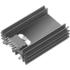 Fischer Elektronik. Heat Sink Passive SIP Extruded Solder Pin 7.9K/W Black Anodized - SK 459 25 M STS