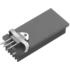 Fischer Elektronik. Heat Sink Passive SIP/TO-218/TO-220/TO-247/TO-248 Extruded Thru-Hole Aluminum 9K/W Black Anodized - SK 460 25 STC