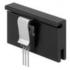 Fischer Elektronik. Heat Sink Passive Extruded Thru-Hole Aluminum 13.5K/W Black Anodized - SK 480 25 SA