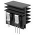 Fischer Elektronik. Heat Sink Passive Extruded Black Anodized - SK 481 84 SA