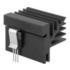 Fischer Elektronik. Heat Sink Passive Black Anodized - SK 482 25 SA