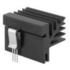 Fischer Elektronik. Heat Sink Passive Extruded Thru-Hole Aluminum 6.3K/W Black Anodized - SK 482 75 SA