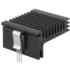Fischer Elektronik. Heat Sink Passive Extruded Thru-Hole Aluminum 6K/W Black Anodized - SK 483 84 SA