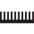 Fischer Elektronik. Heat Sink Passive Extruded Screw Mount Aluminum 7.2K/W Black Anodized - SK 509 37,5 SA