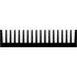 Fischer Elektronik. Heat Sink Passive Extruded SMD Aluminum 1.5K/W Black Anodized - SK 519 1000 AL