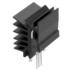 Fischer Elektronik. Heat Sink Passive TO-220 Extruded Solder Pin Aluminum 10.7K/W Black Anodized - SK 525 20 ST