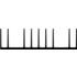 Fischer Elektronik. Heat Sink Passive Dual TO-3 Extruded Panel Mount Aluminum 1.25K/W Black Anodized - SK 53 100 SA