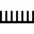 Fischer Elektronik. Heat Sink Passive Extruded Thru-Hole Aluminum 12.2K/W Black Anodized - SK 554 100 AL