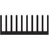 Fischer Elektronik. Heat Sink Passive Extruded Thru-Hole Aluminum 7.75K/W Black Anodized - SK 562 100 AL