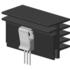 Fischer Elektronik. Heat Sink Passive Extruded Thru-Hole Aluminum 7.2K/W Black Anodized - SK 573 100 AL